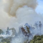 Χαλκιδική: Μεγάλη φωτιά στη Σιθωνία κοντά σε κατοικημένη περιοχή